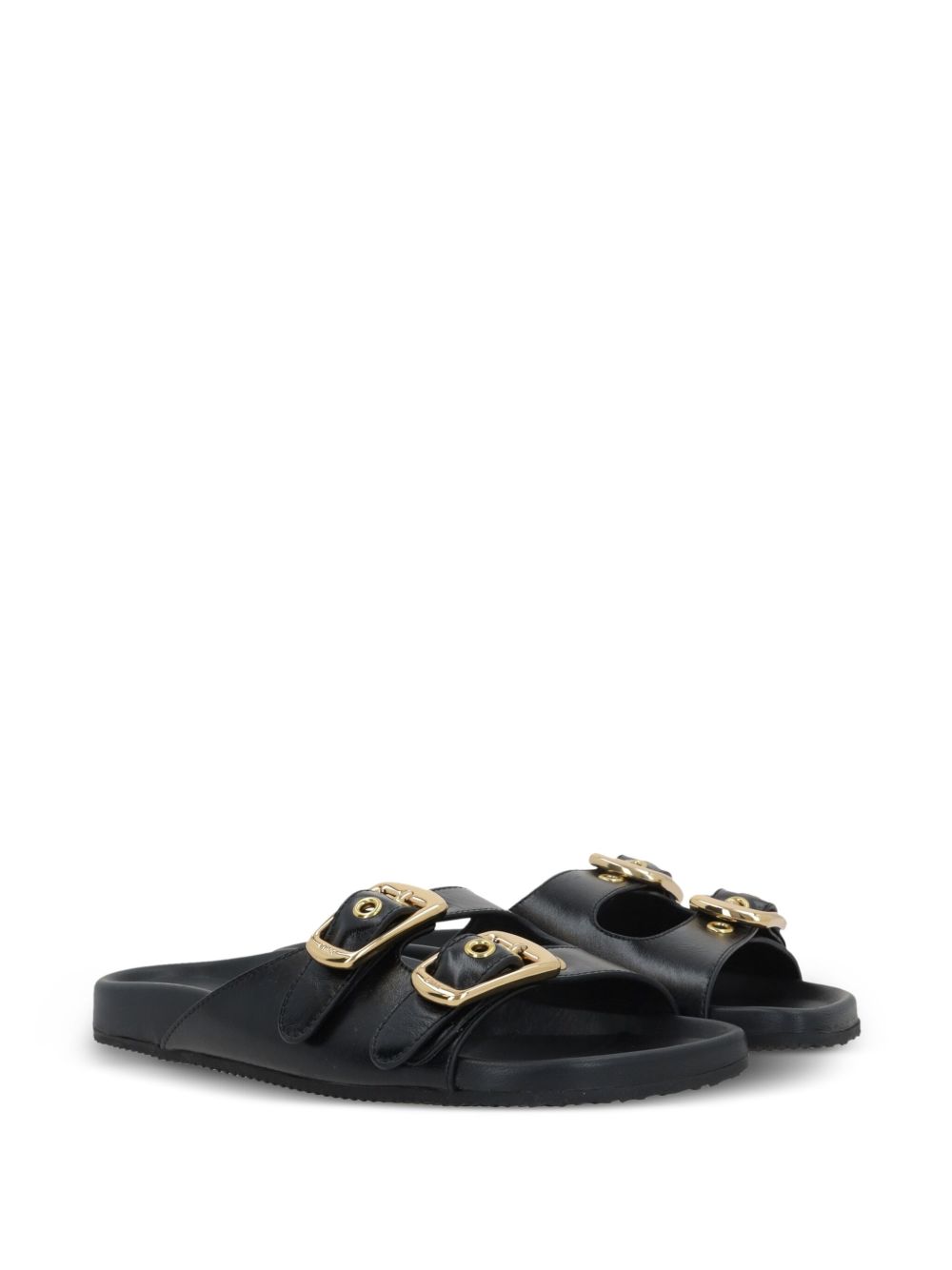Chloè Sandals Black Calf Leather