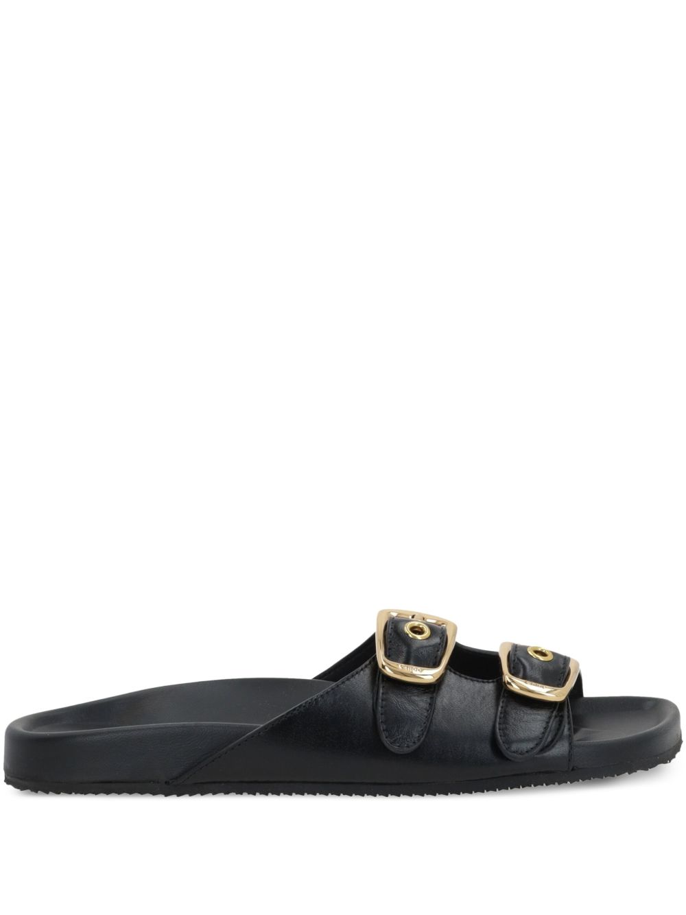 Chloè Sandals Black Calf Leather