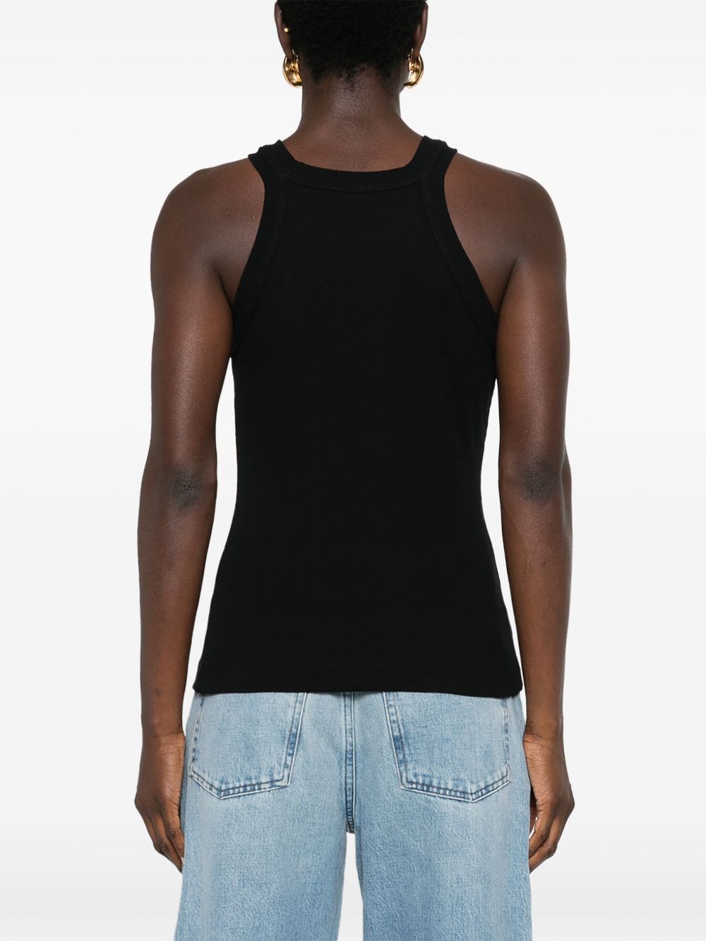 Closed Top Black Cotton Elastane