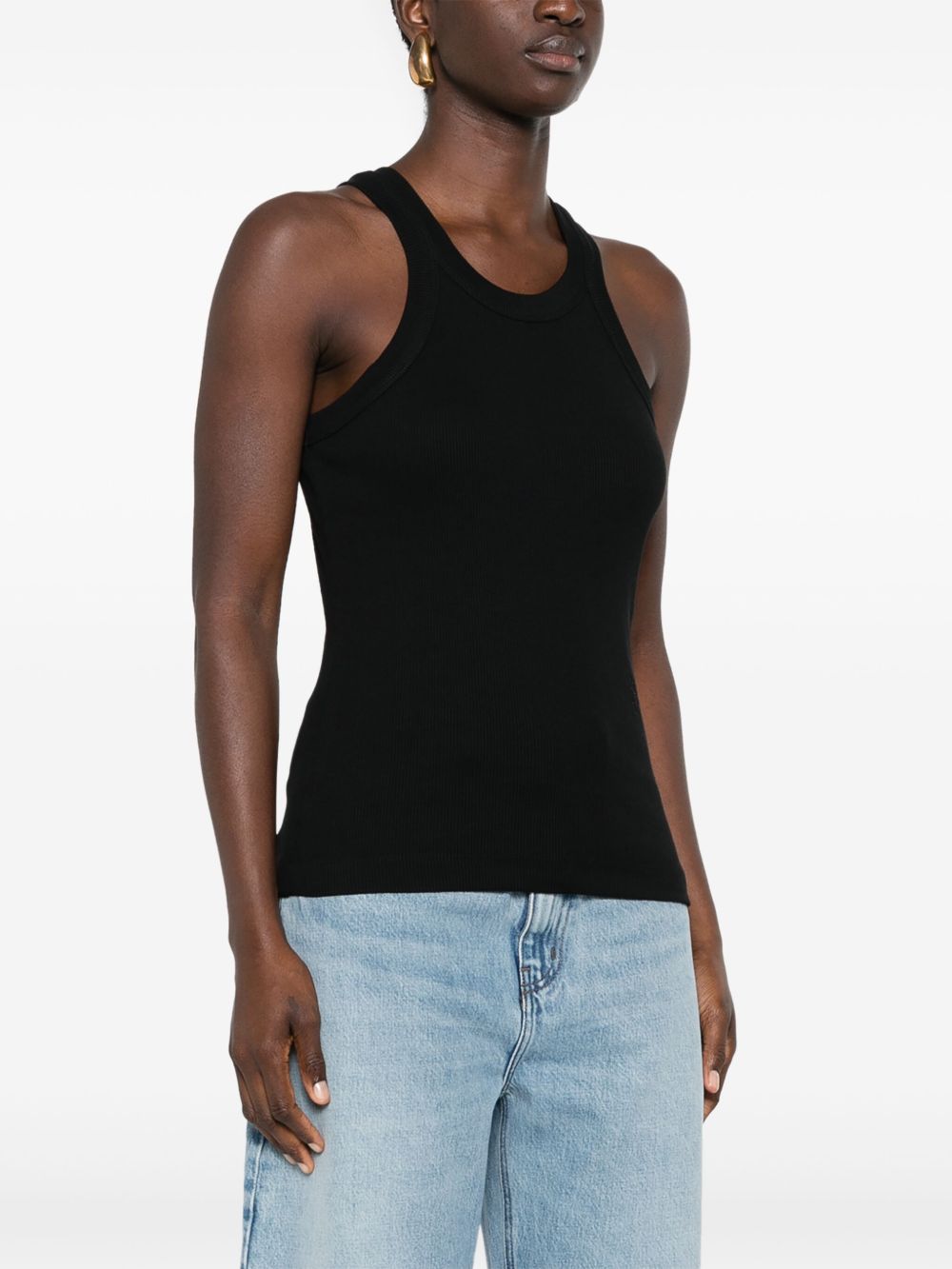 Closed Top Black Cotton Elastane