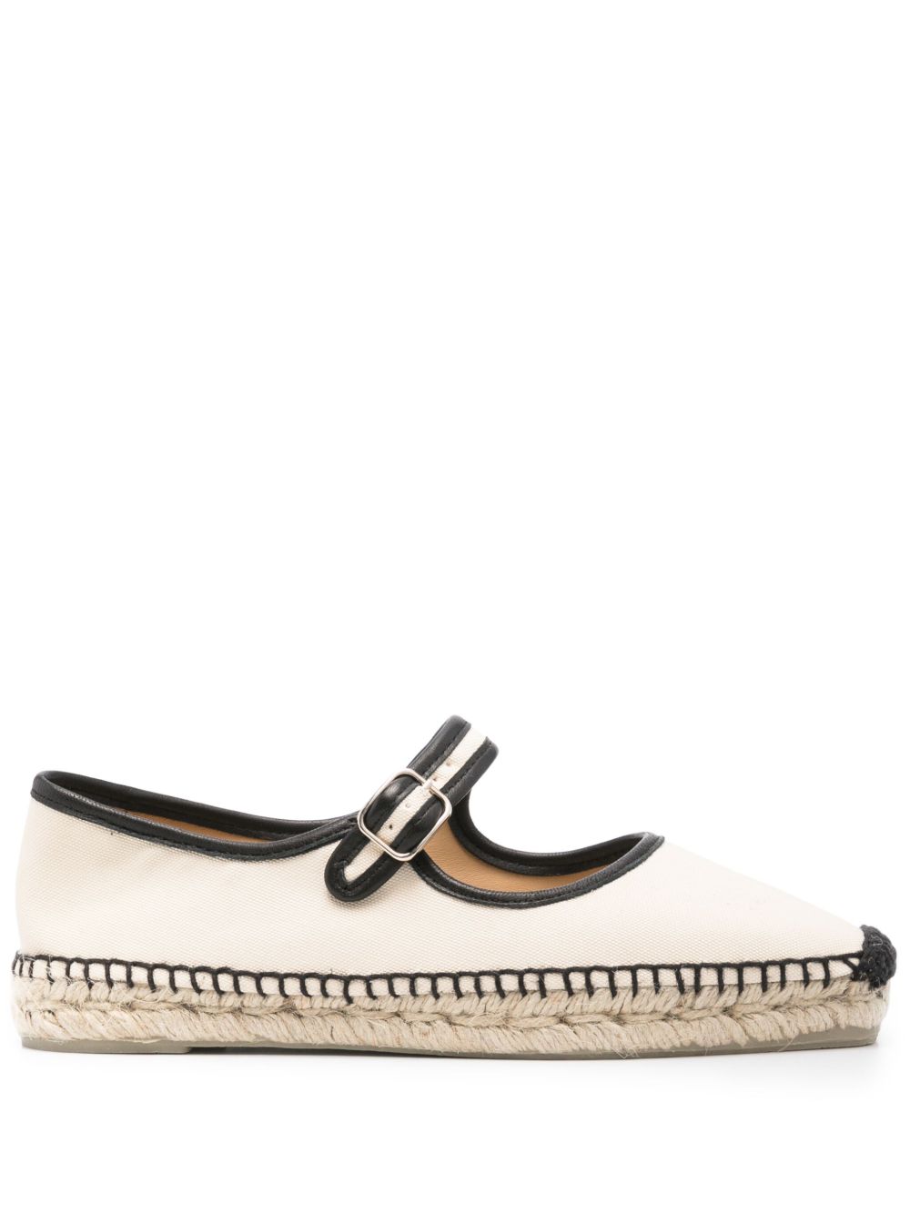 Castaner Flat Shoes White Fabric