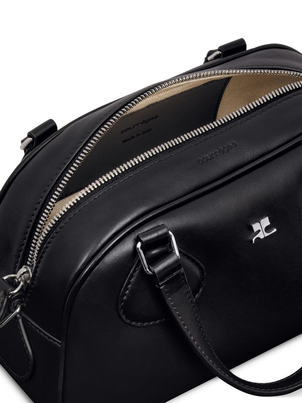 Courreges Pre Bags Black Calf Leather