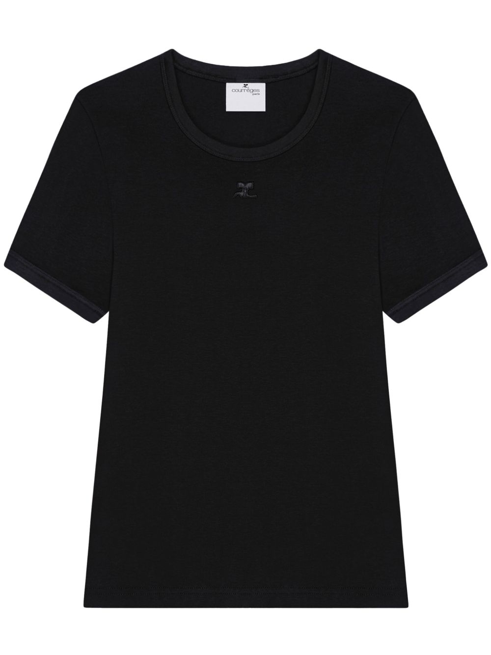 Courreges Pre T-Shirts And Polos Black Cotton