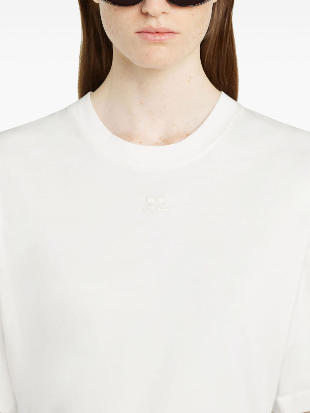 Courreges Pre T-Shirts And Polos White Cotton