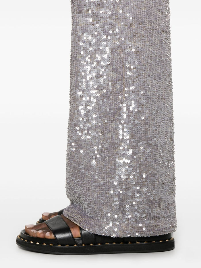 Parosh Trousers Grey Outer: Pvc