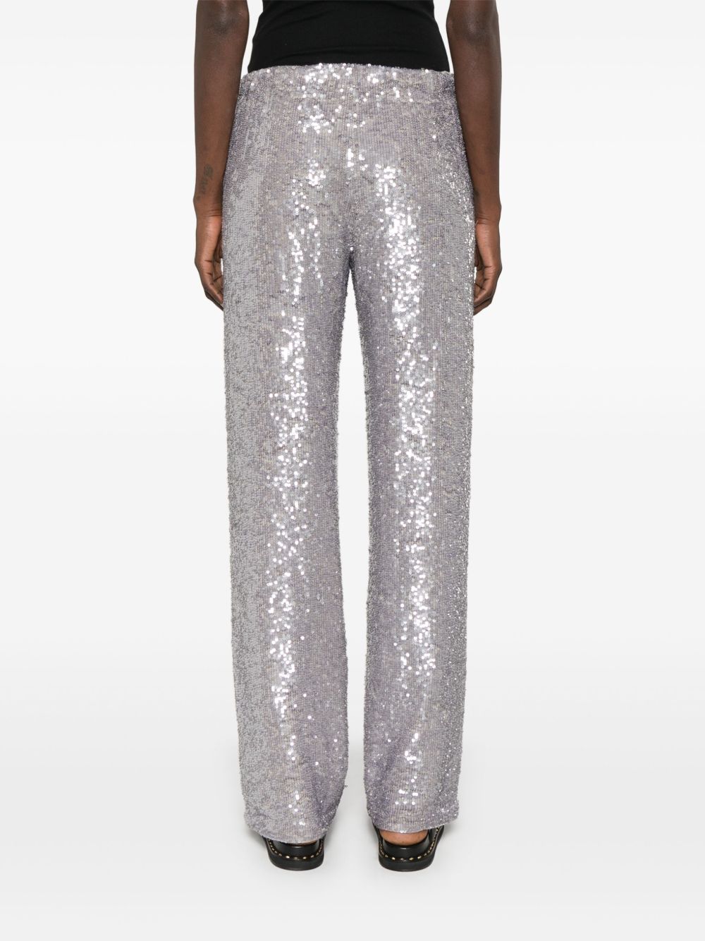 Parosh Trousers Grey Outer: Pvc