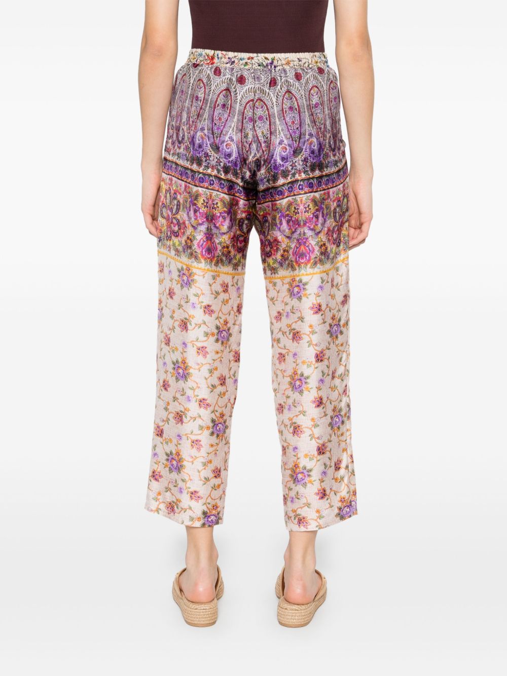 Pierre Louis Mascia Trousers Purple Silk