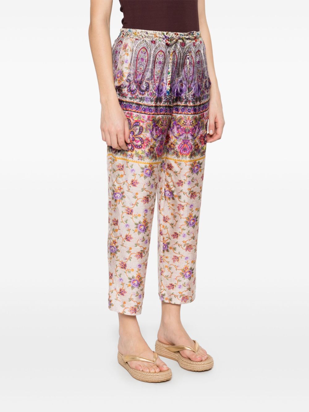 Pierre Louis Mascia Trousers Purple Silk