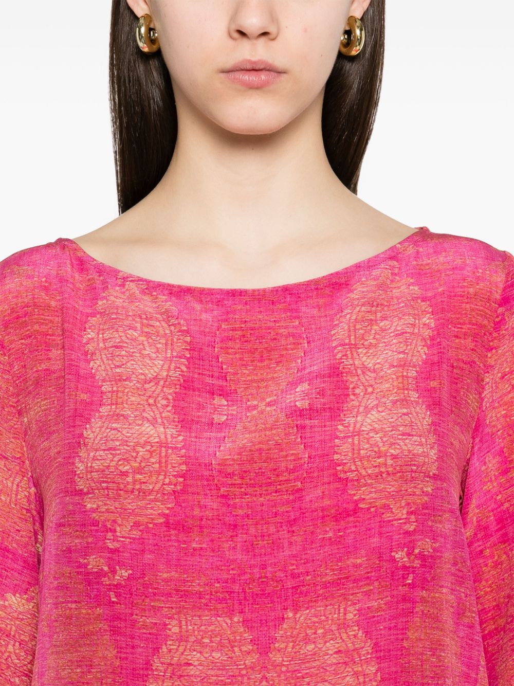 Pierre Louis Mascia Dresses Fuchsia Silk