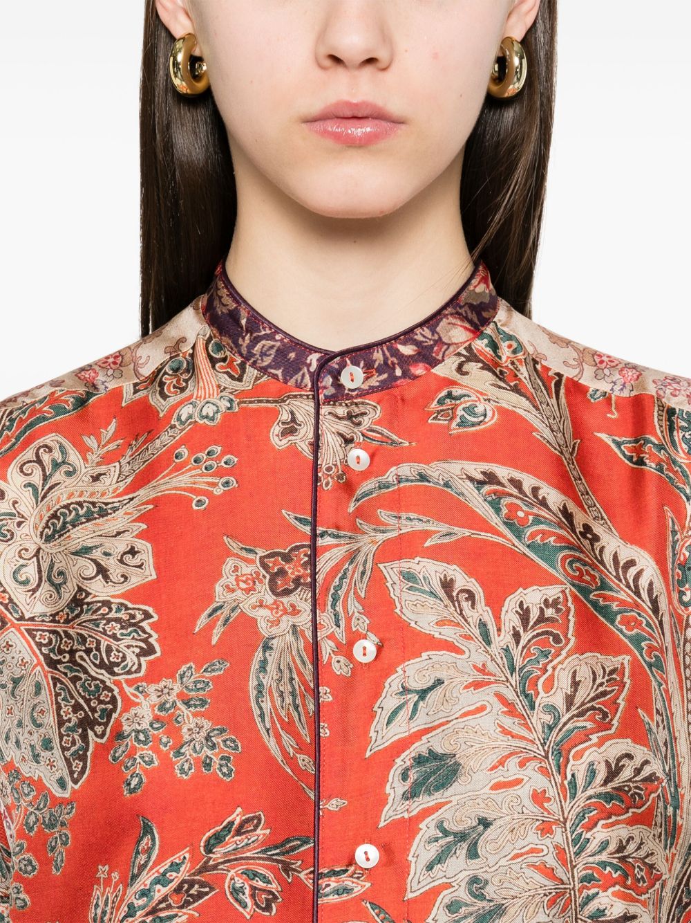 Pierre Louis Mascia Shirts Red Silk