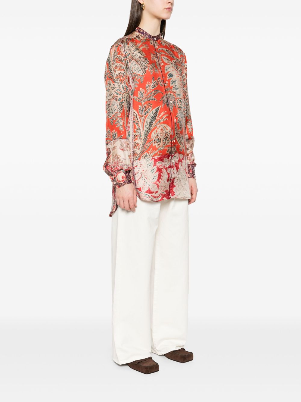Pierre Louis Mascia Shirts Red Silk
