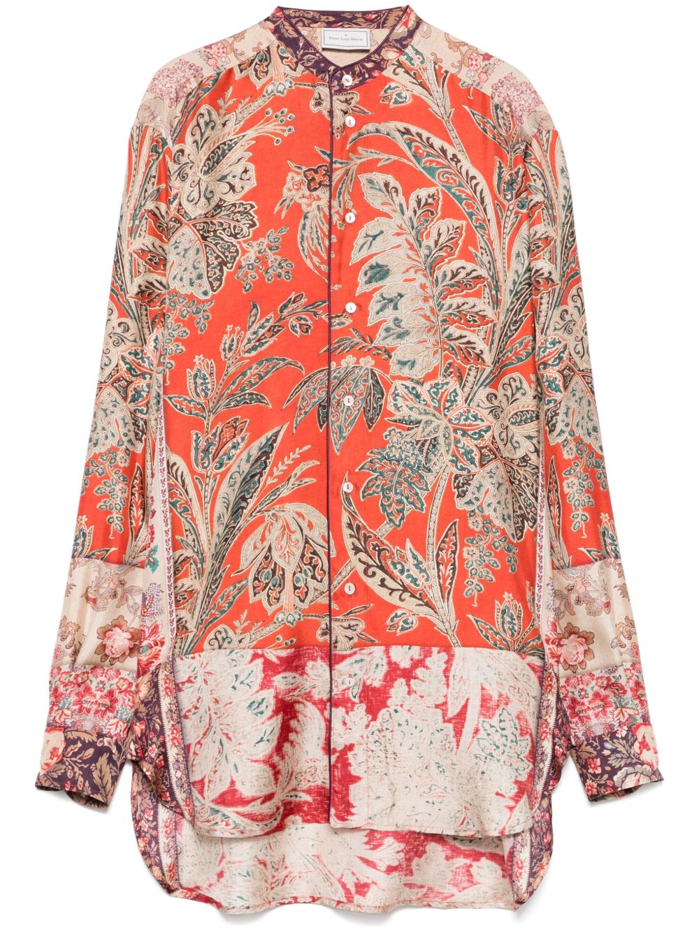 Pierre Louis Mascia Shirts Red Silk