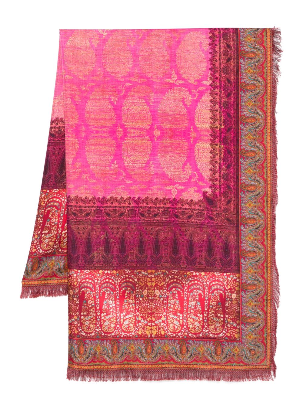Pierre Louis Mascia Scarfs Fuchsia Silk