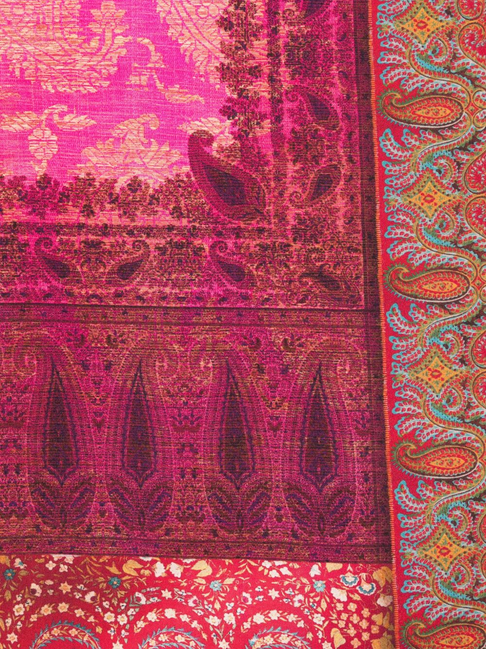 Pierre Louis Mascia Scarfs Fuchsia Silk
