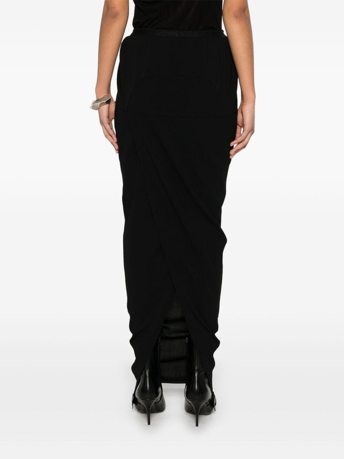 Rick Owens Skirts Black Wool