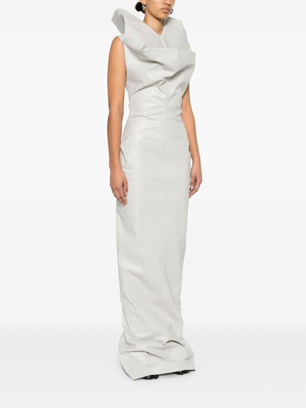 Rick Owens Dresses Light Grey Cotton Elastane