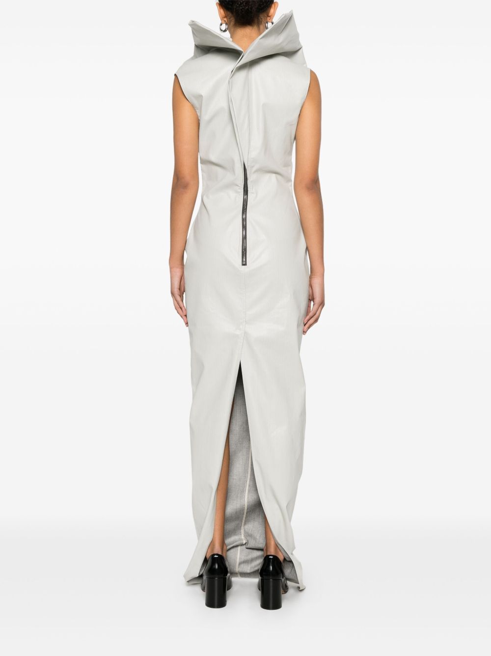 Rick Owens Dresses Light Grey Cotton Elastane