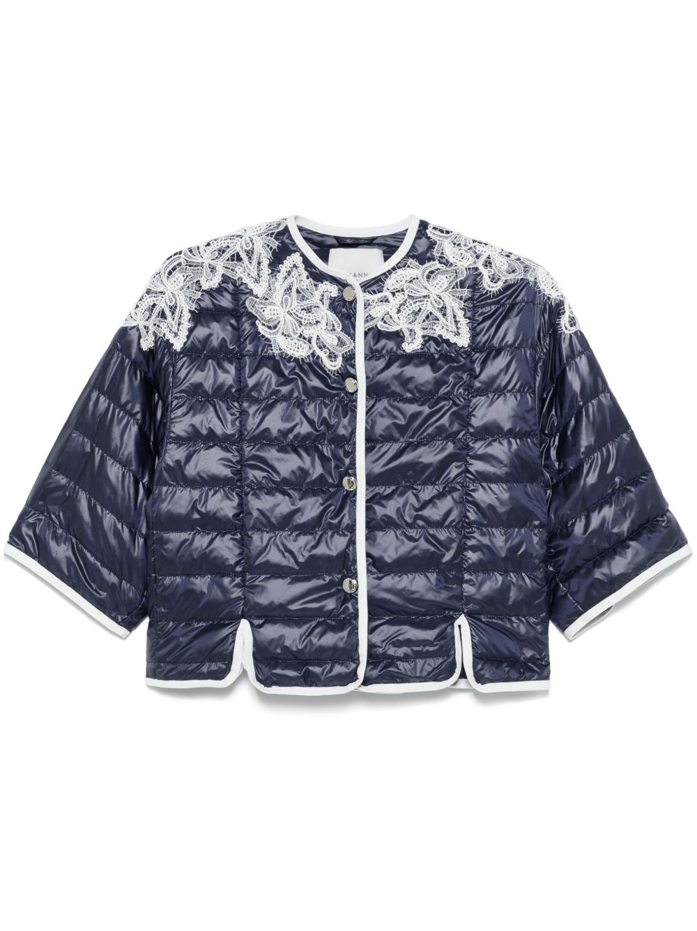 Ermanno Firenze Coats Blue Polyamide
