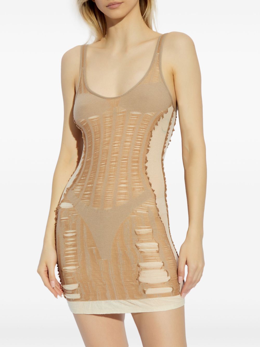 Diesel Dresses Beige Cotton Polypropylene