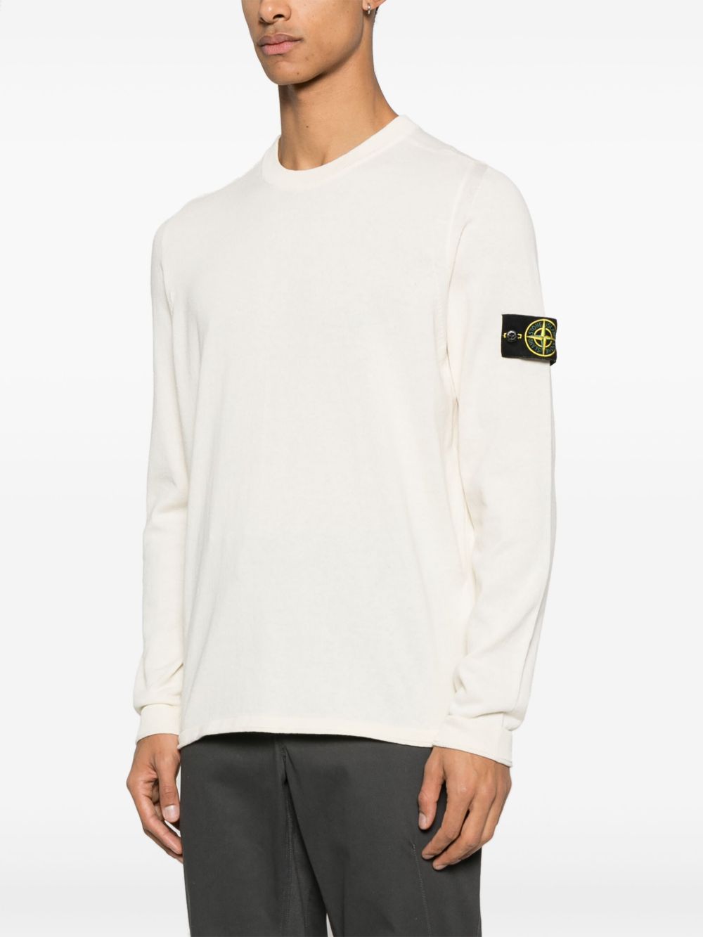 Stone Island Sweaters Ivory Cotton