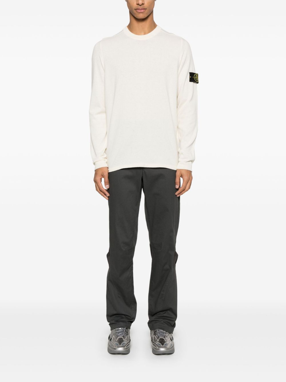 Stone Island Sweaters Ivory Cotton