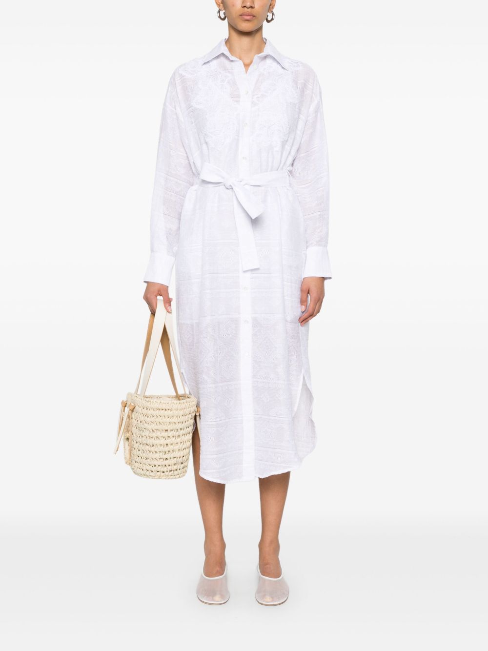 Ermanno Firenze Dresses White Viscose Polyamide