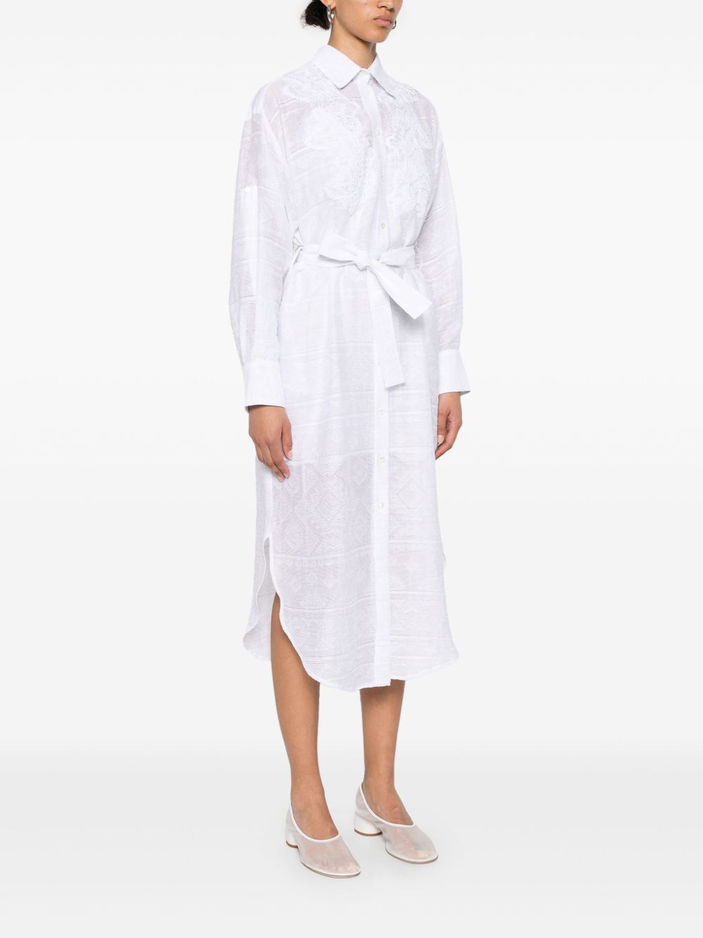 Ermanno Firenze Dresses White Viscose Polyamide