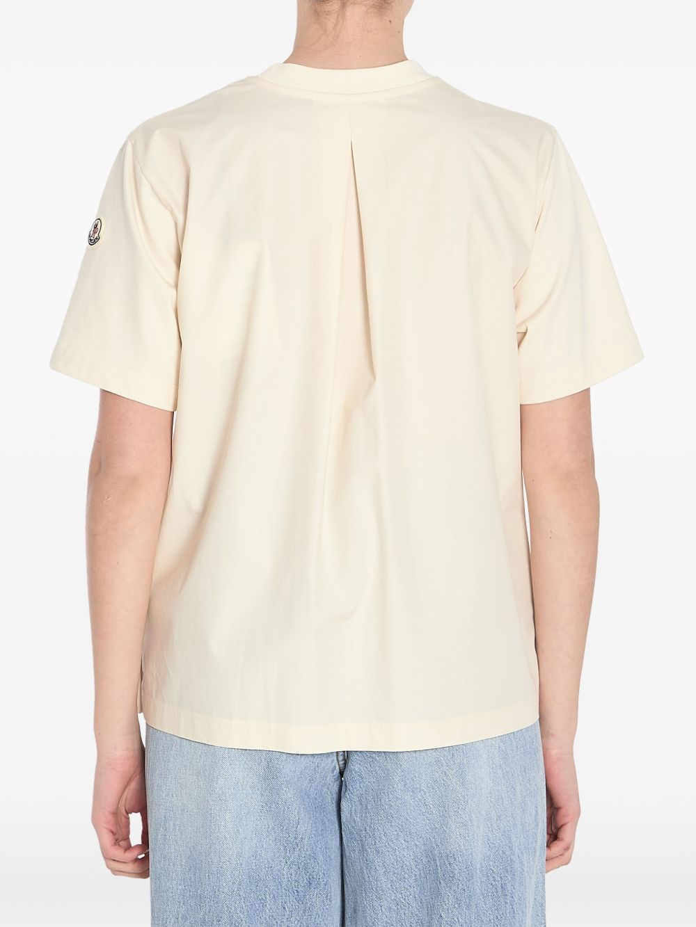 Moncler T-shirts and Polos White Cotton