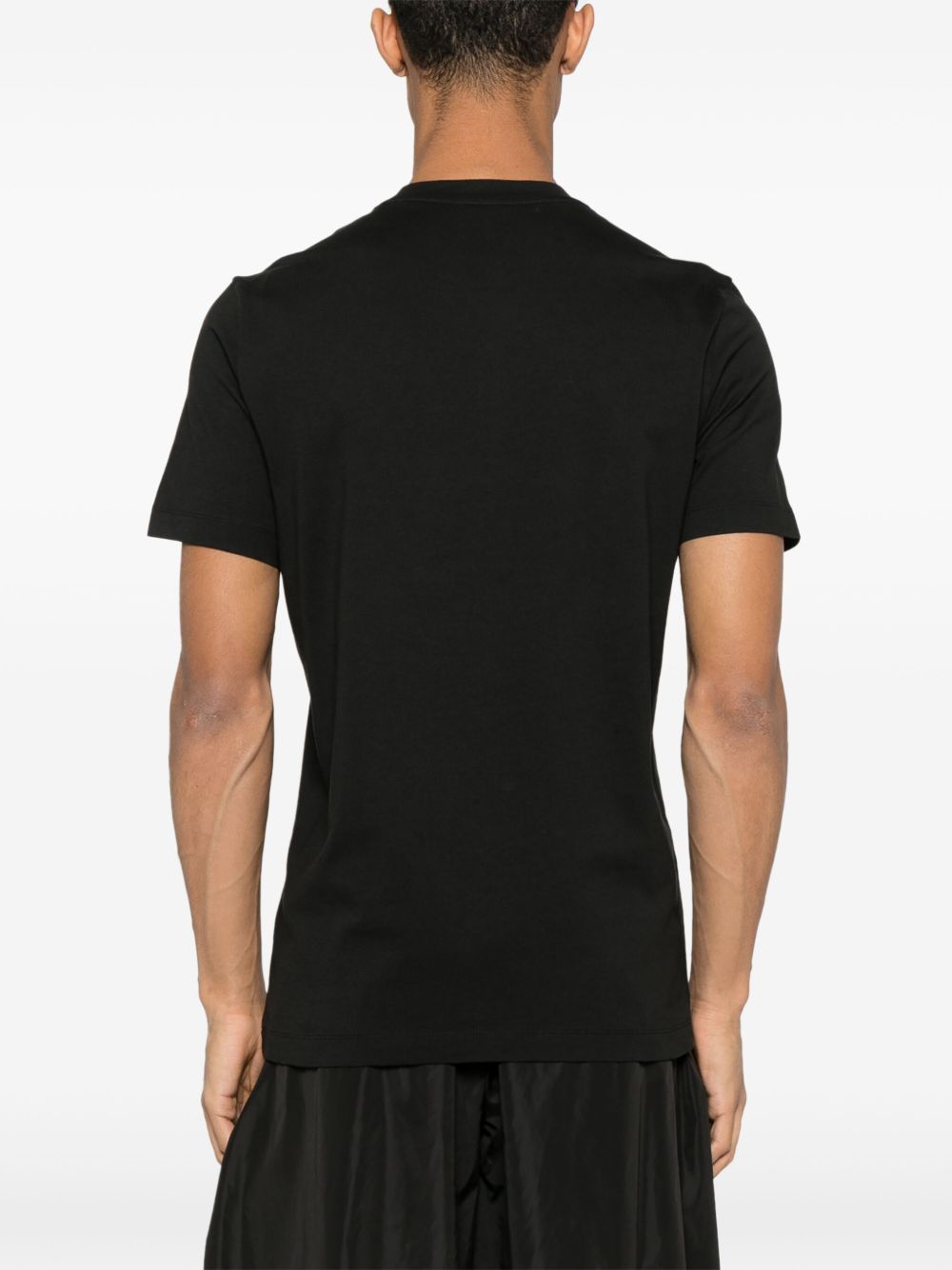 Moncler T-Shirts And Polos Black Cotton