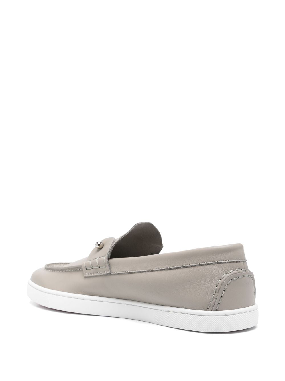 Christian Louboutin Flat Shoes Beige Calf Leather