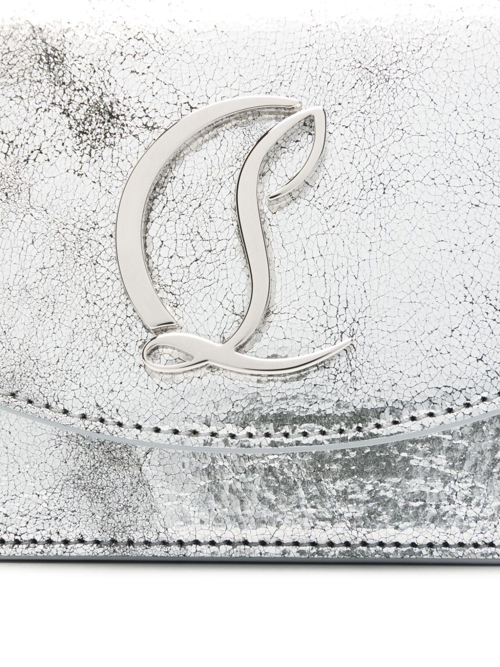 Christian Louboutin Bags Silver Calf Leather