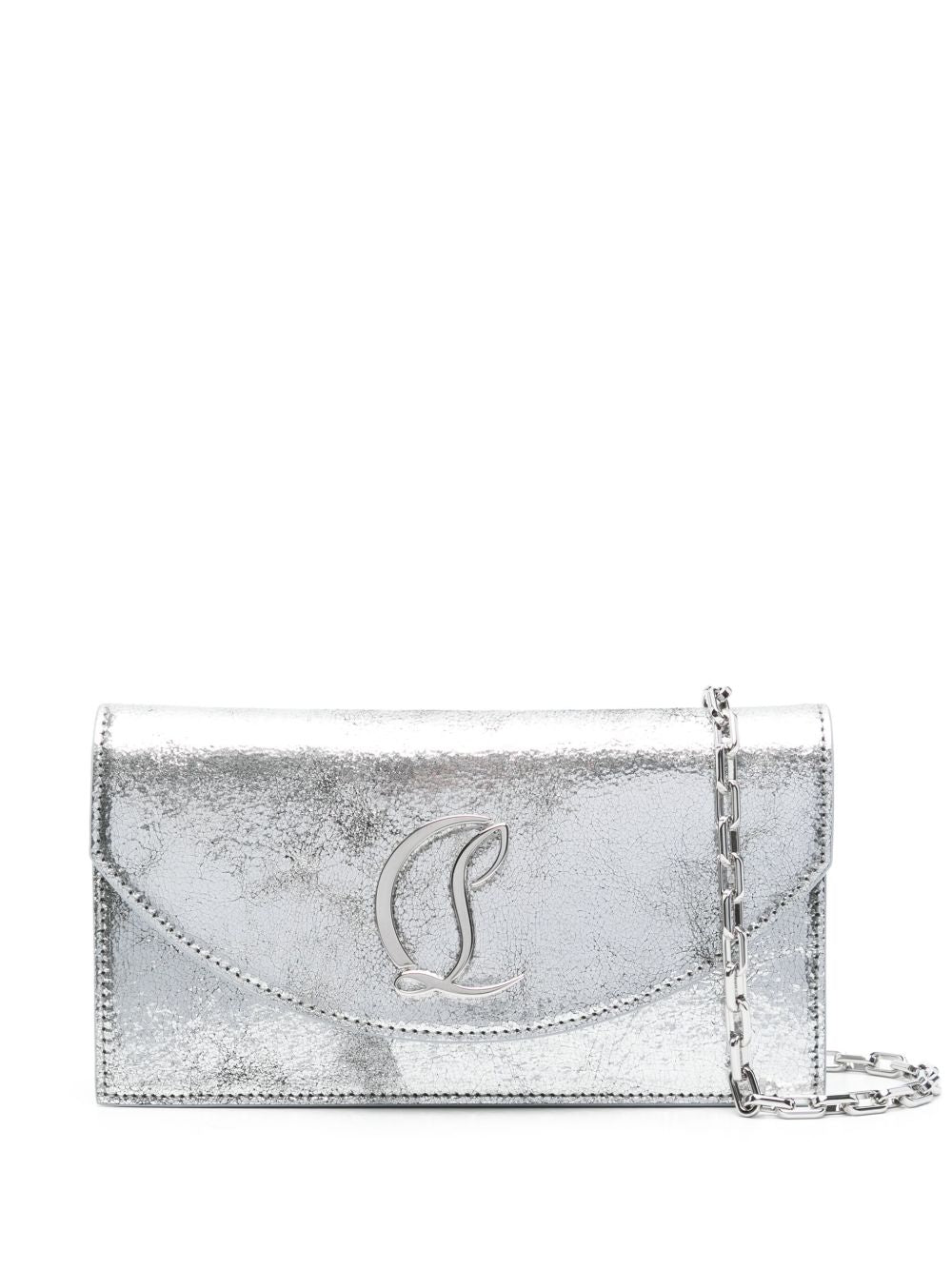 Christian Louboutin Bags Silver Calf Leather