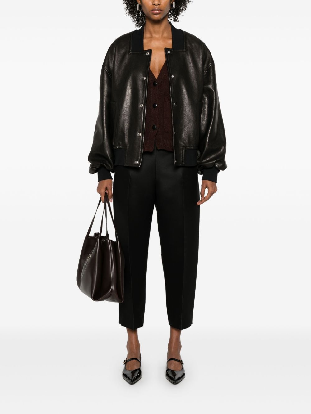 Khaite Jackets Black Lamb Leather