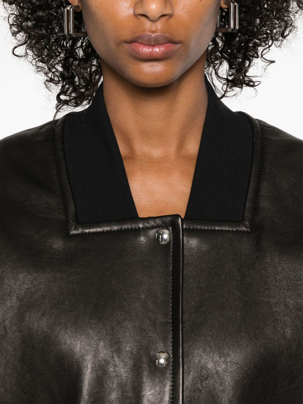Khaite Jackets Black Lamb Leather