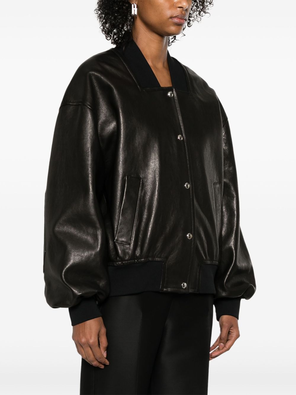 Khaite Jackets Black Lamb Leather