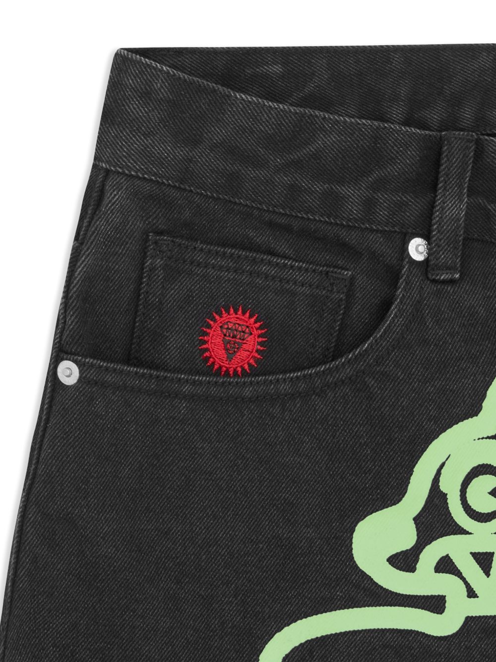Icecream Shorts Black Cotton