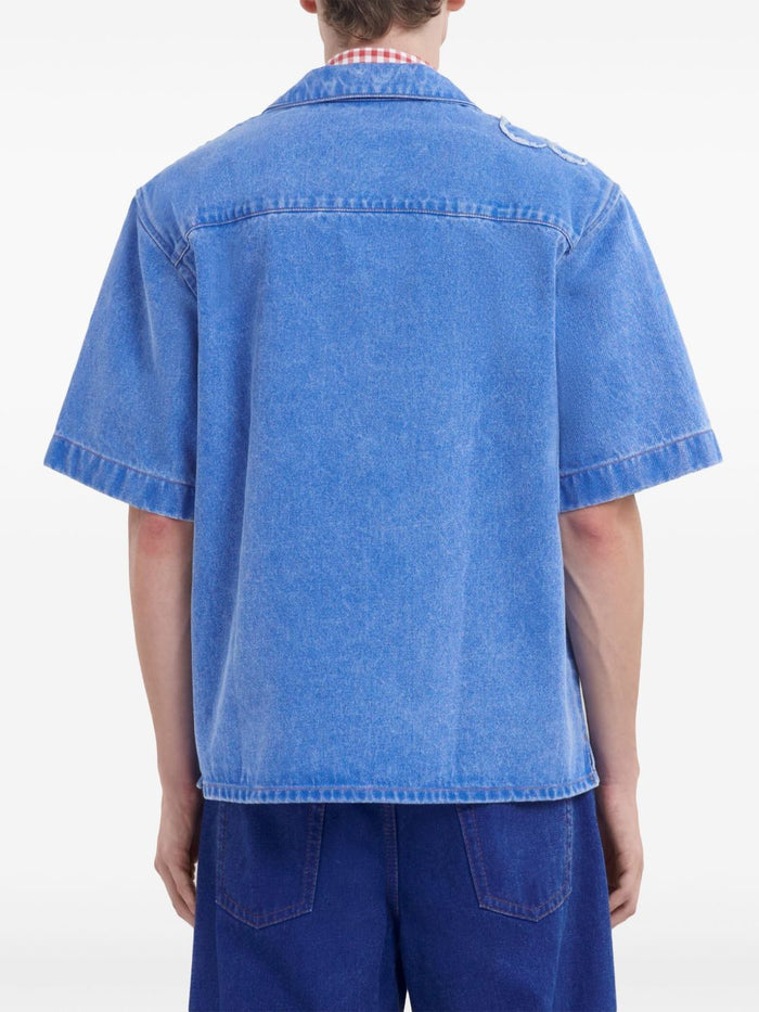 Marni Shirts Blue Cotton