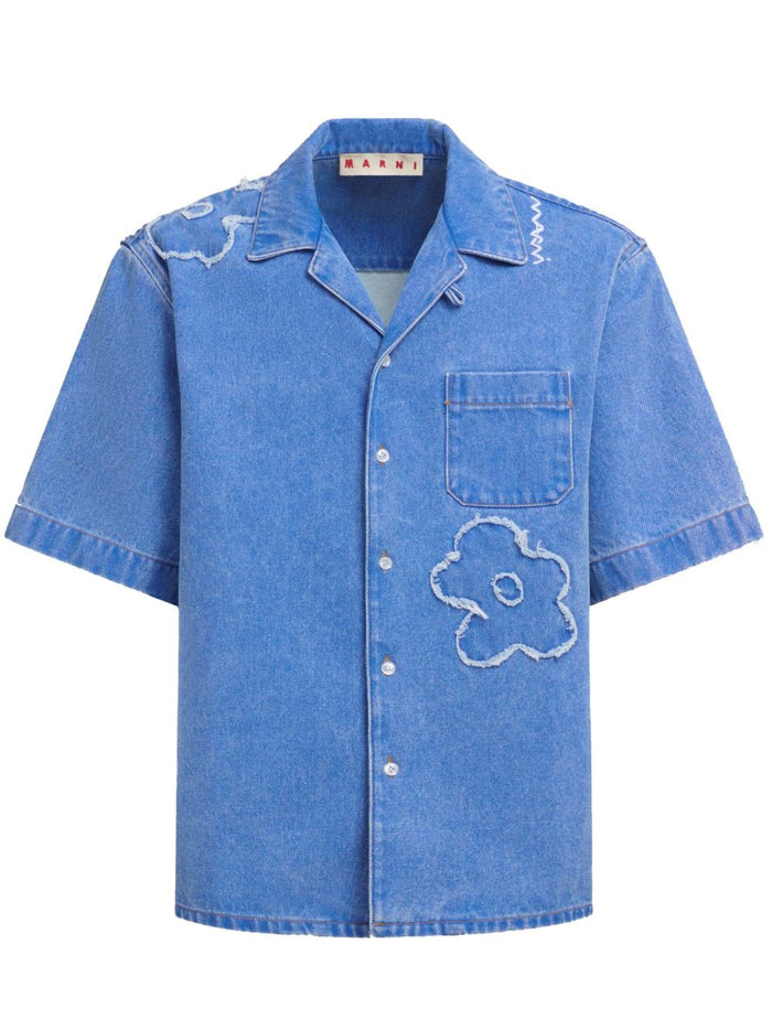 Marni Shirts Blue Cotton