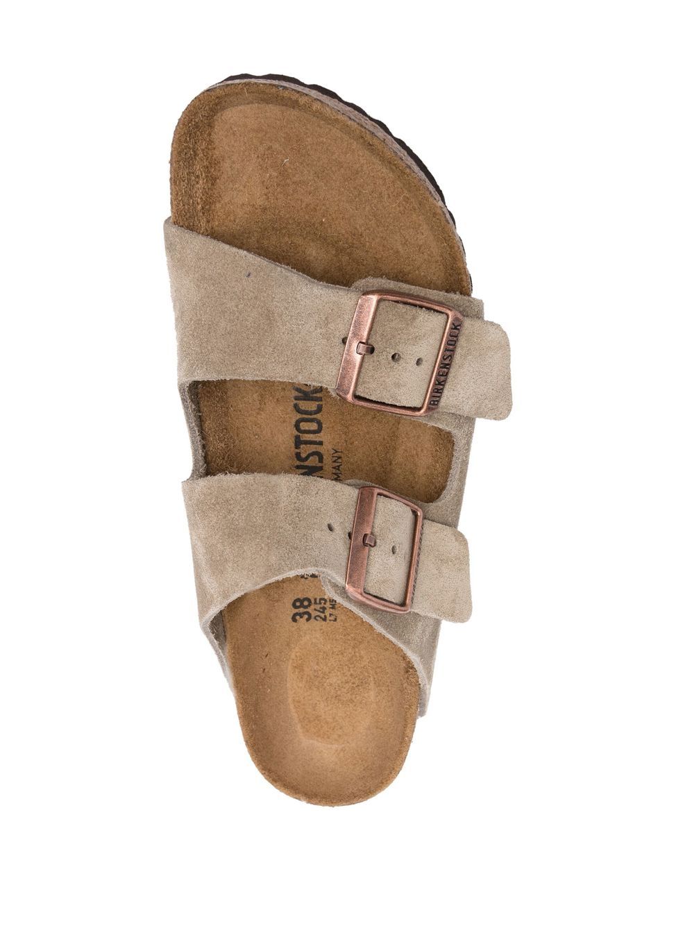 Birkenstock Sandals Dove Grey Furs & Skins->suede100.0 %