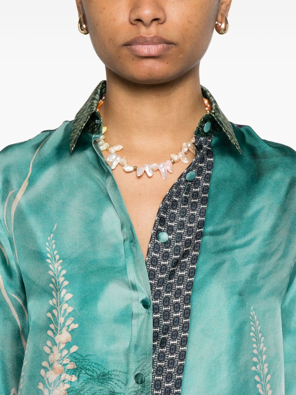 Pierre Louis Mascia Shirts Blue Silk