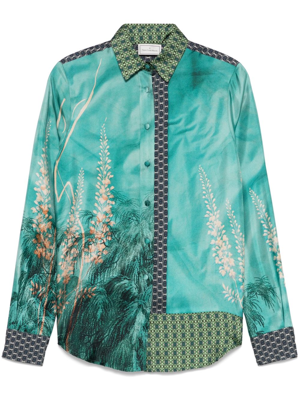 Pierre Louis Mascia Shirts Blue Silk