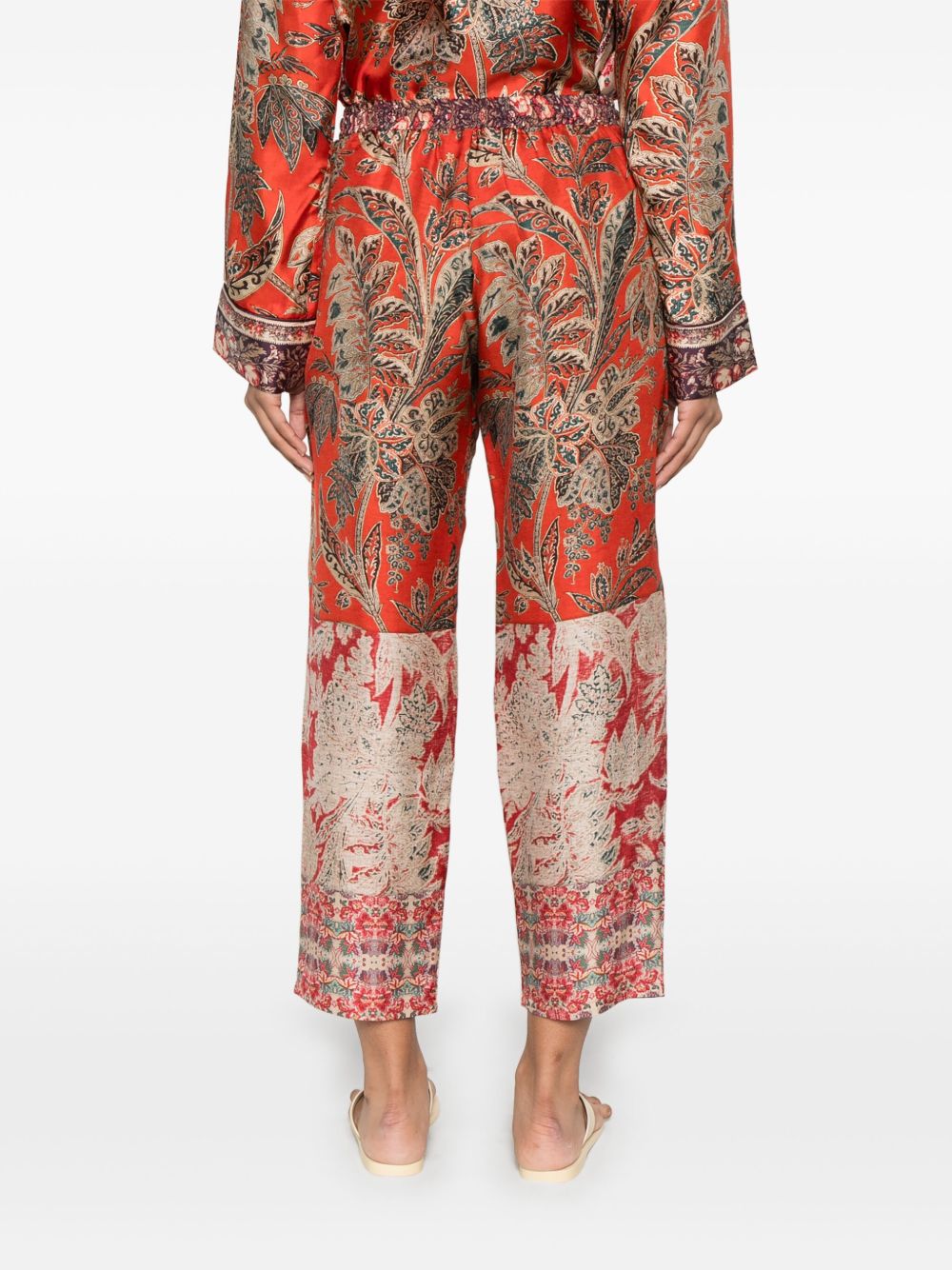 Pierre Louis Mascia Trousers Red Silk