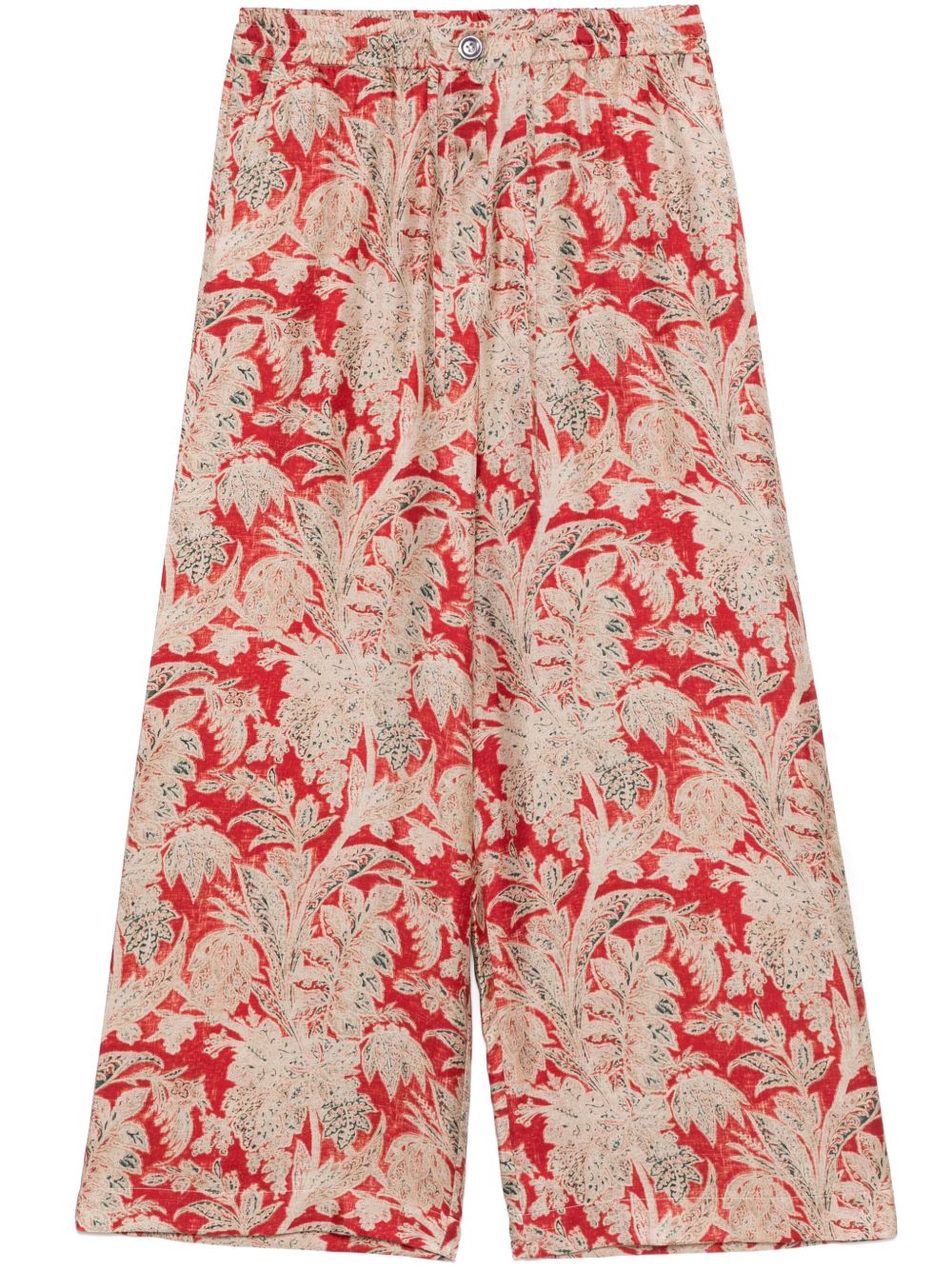 Pierre Louis Mascia Trousers Red Silk