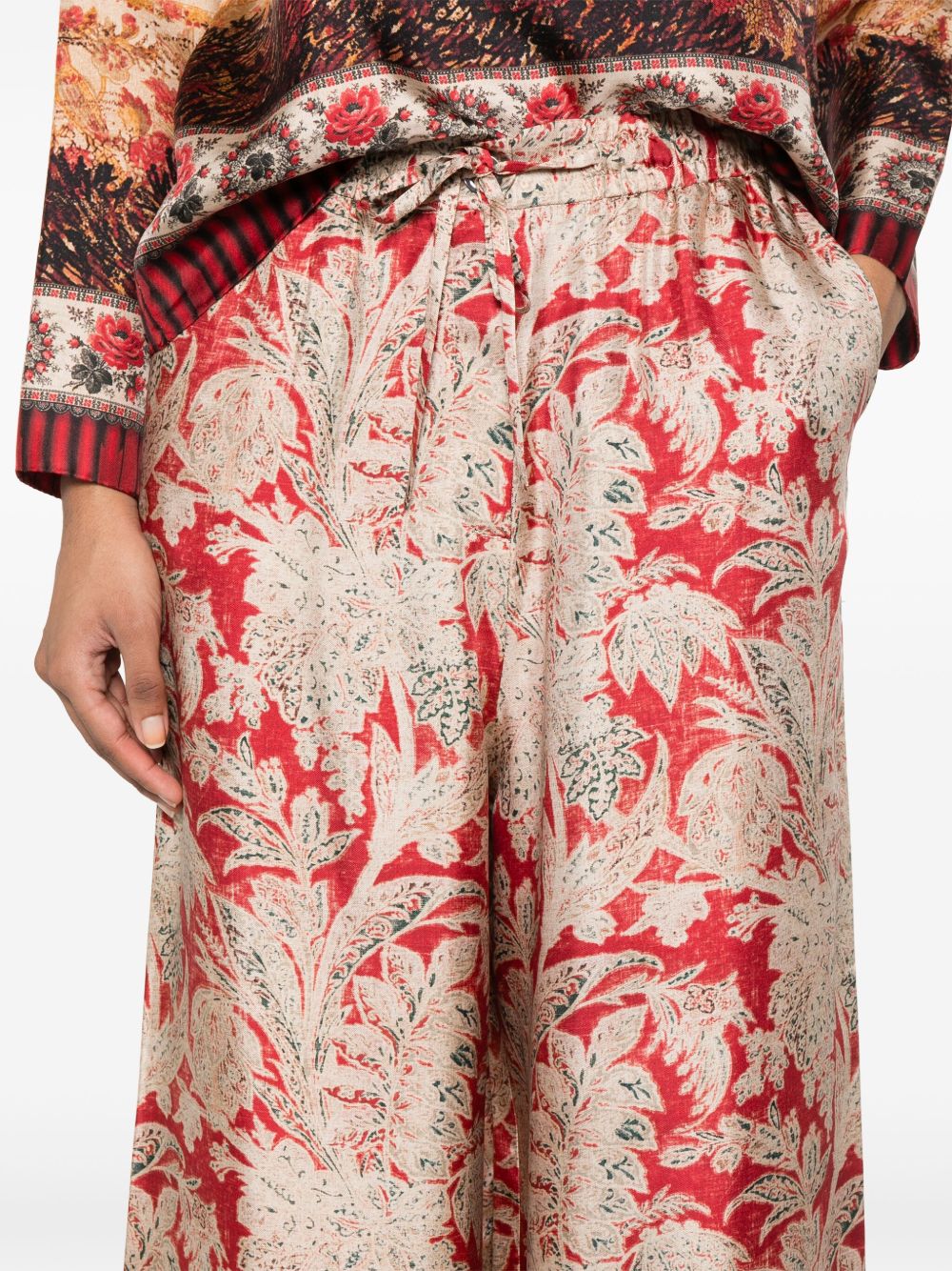 Pierre Louis Mascia Trousers Red Silk