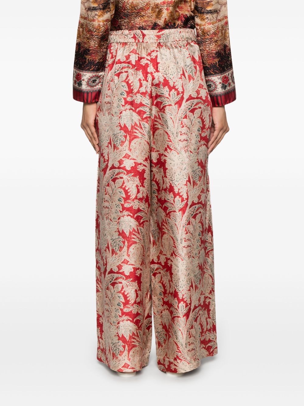 Pierre Louis Mascia Trousers Red Silk
