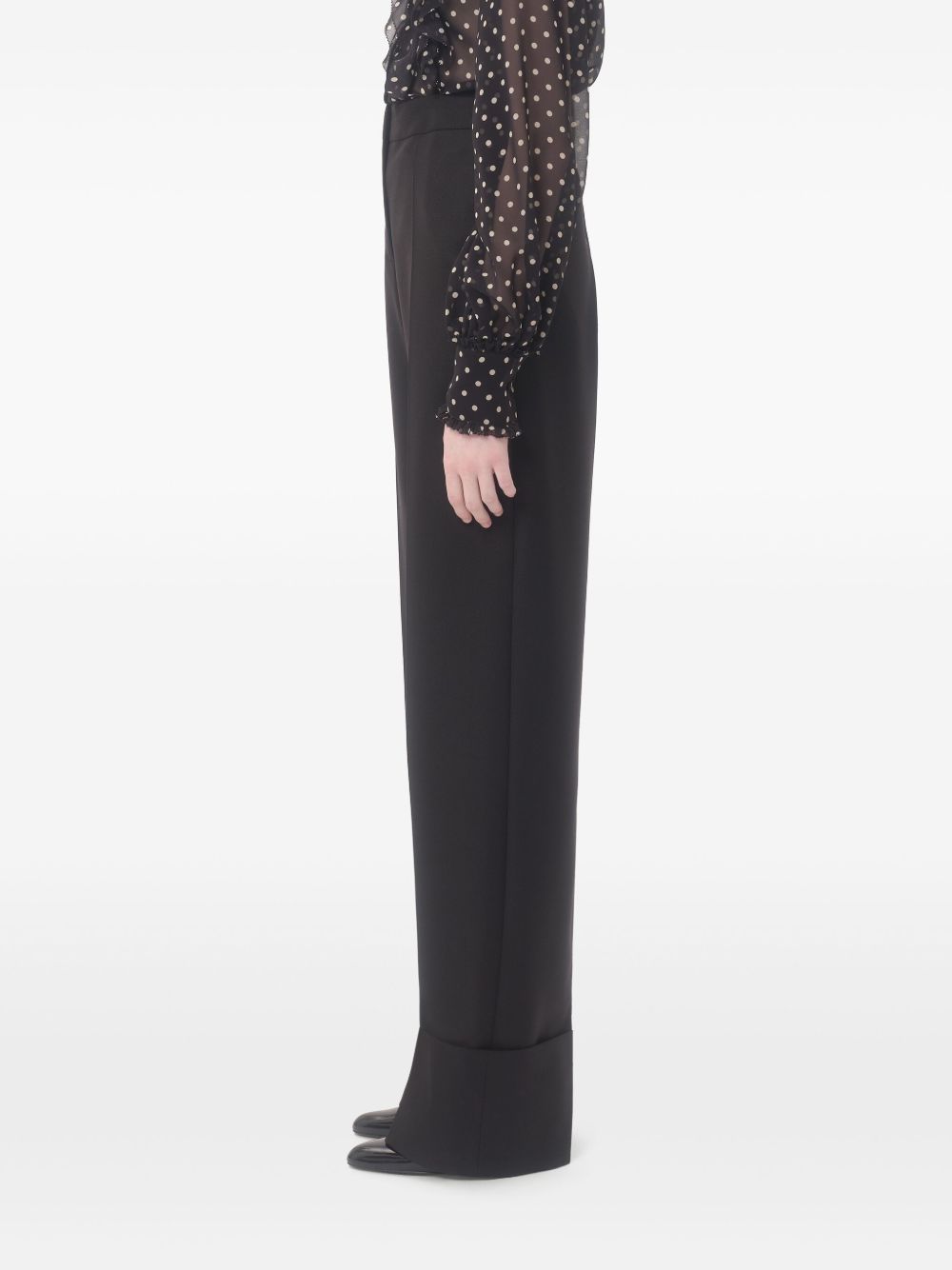 Valentino Trousers Black Virgin Wool