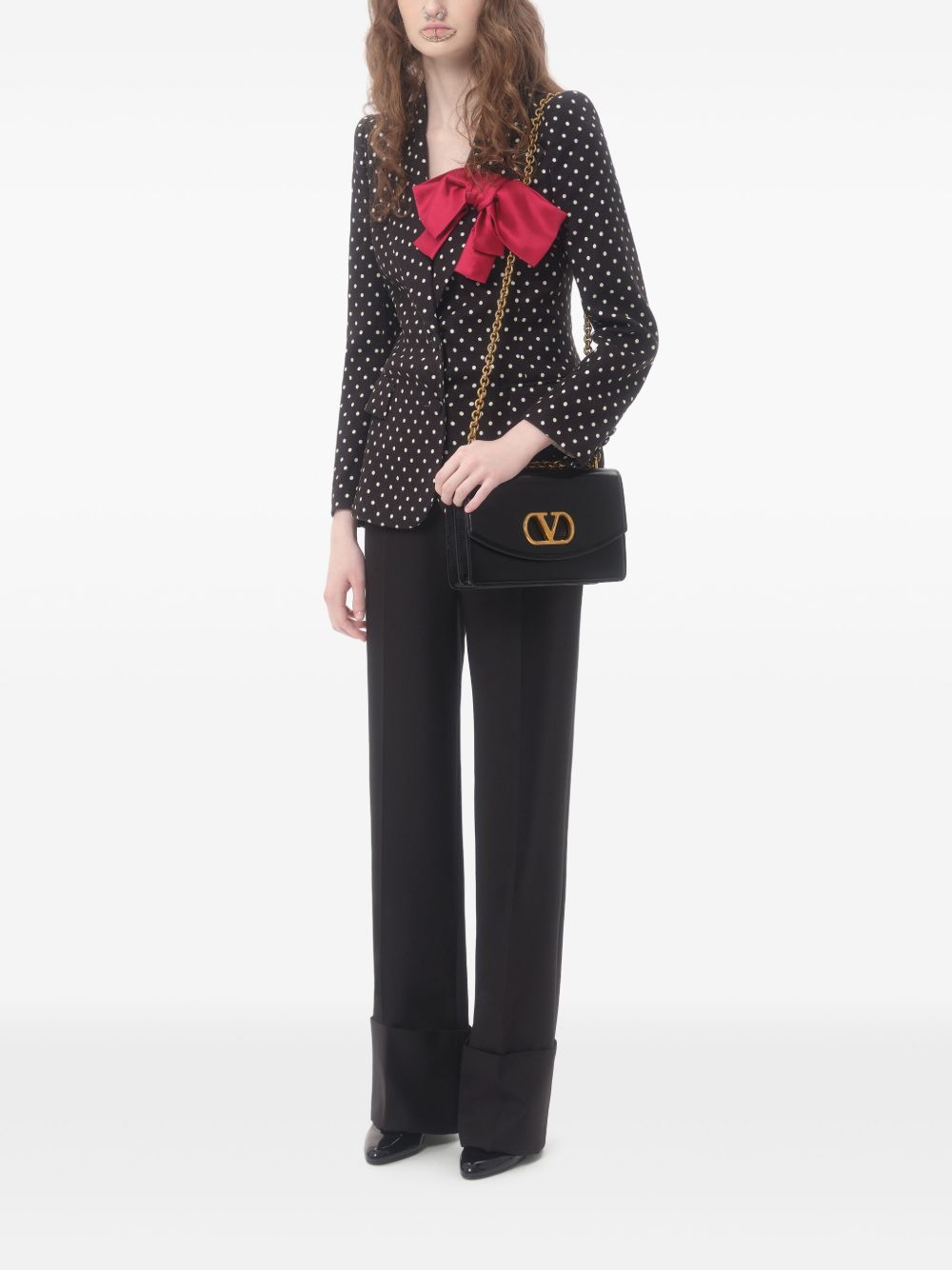 Valentino Trousers Black Virgin Wool