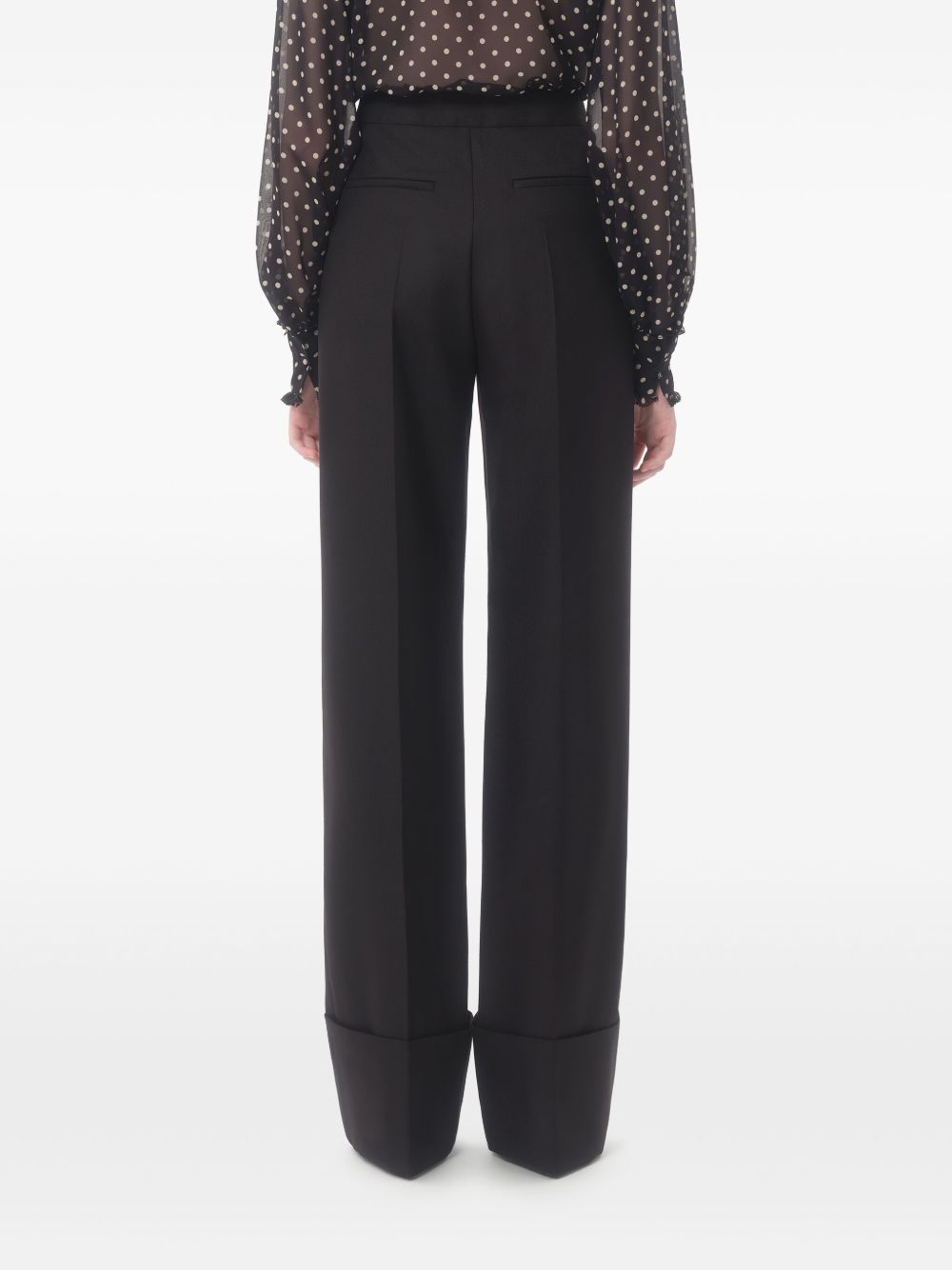 Valentino Trousers Black Virgin Wool