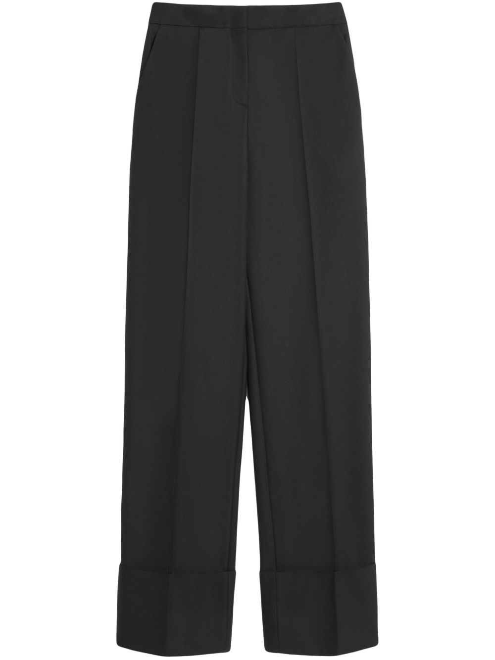 Valentino Trousers Black Virgin Wool
