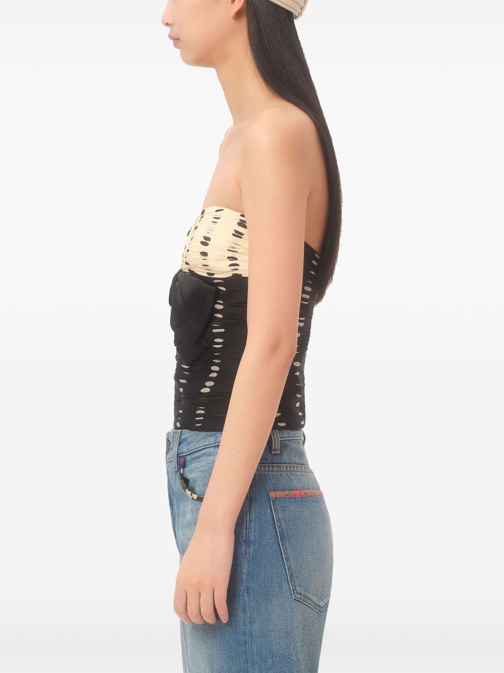 Valentino Top Black Silk